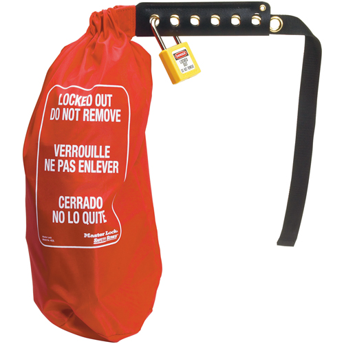 Sac de cadenassage &eacute;lectrique pour prise surdimensionn&eacute;e & contr&ocirc;le de palan, Type Prise NTL Industrial