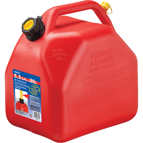 Jerry Cans, 5.3 US gal./20.06 L, Red, CSA Compliant/ULC NTL Industrial