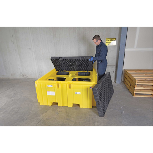 IBC Spill Pallet Plus&reg; Without Drain, 365 US gal. Spill Capacity, 62" x 62" x 28" NTL Industrial