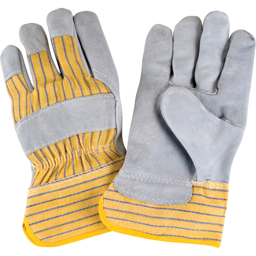 Gants d'ajusteur rugueux de premi&egrave;re qualit&eacute;, Grand, Paume en Cuir de vache refendu, Doublure en Coton NTL Industrial