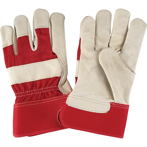 Premium Dry-Palm Fitters Gloves, Large, Grain Cowhide Palm, Cotton Inner Lining NTL Industrial