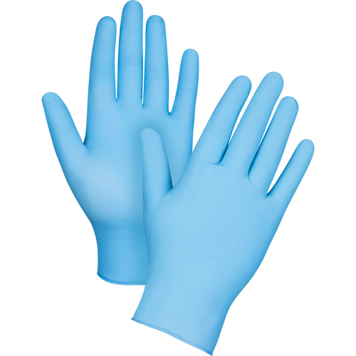 Gants jetables de calibre m&eacute;dical r&eacute;sistants &agrave; la perforation, 2T-Grand, Nitrile, 4,5 mils, Sans poudre, Bleu, Classe 2 NTL Industrial