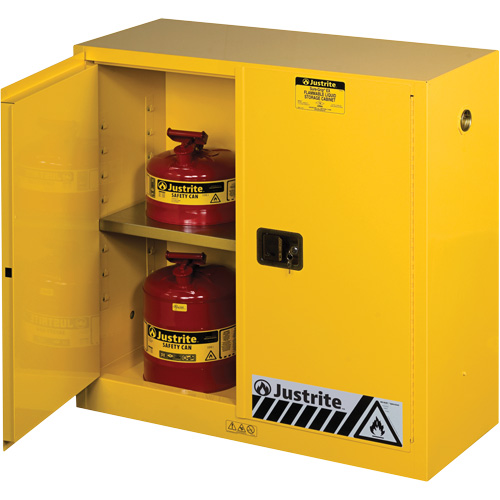 Sure-Grip&reg; Ex Flammable Storage Cabinets, 30 gal., 2 Door, 43" W x 44" H x 18" D NTL Industrial