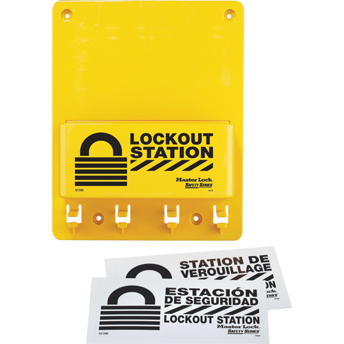 Poste de verrouillage compacte, Cadenas Aucune, Capacit&eacute; de 4, Cadenas Non compris NTL Industrial