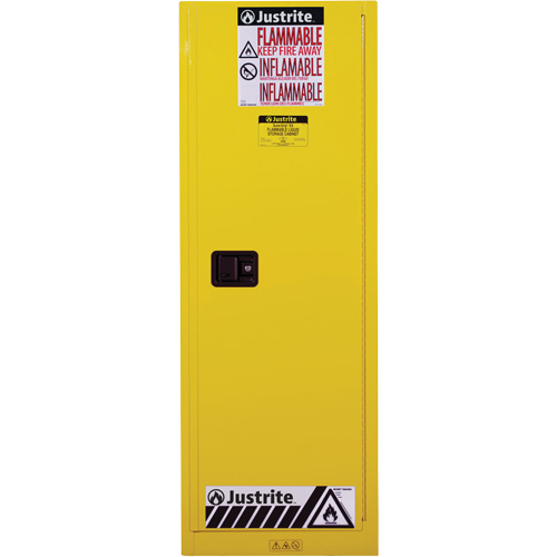 Armoire de s&eacute;curit&eacute; pour produits inflammables EX Slimline Sure-Grip , 22 gal., 1 Porte(s), 23,25" La x 65" h x 18" p NTL Industrial