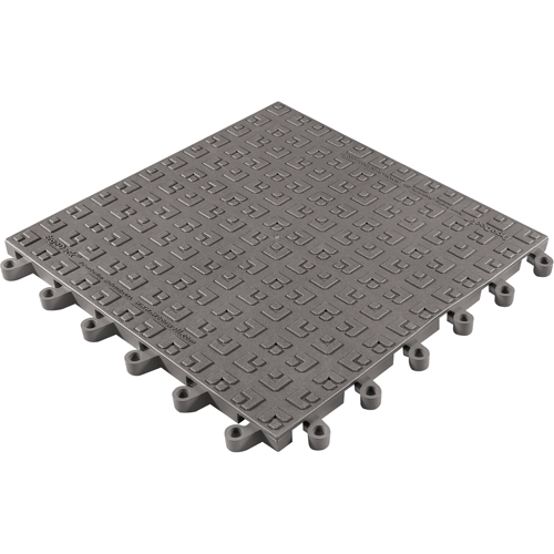 ErgoDeck&reg; Soft No. 566 Matting, PVC, 1-1/2' W x 1-1/2' L, 7/8" Thick, Charcoal NTL Industrial