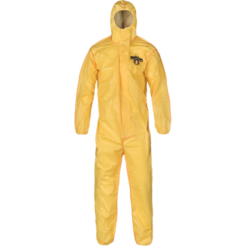 ChemMax 1 Coveralls, Small, Yellow NTL Industrial