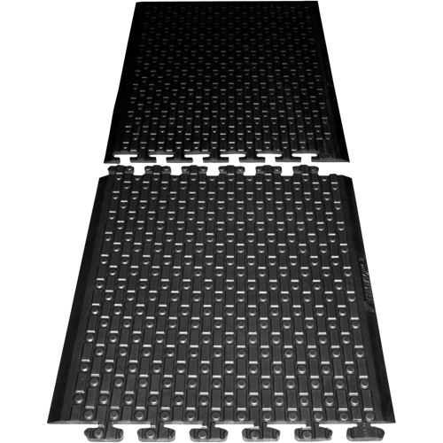 Rejuvenator Connect No. 502 Matting, Polyurethane, 3' W x 3' L, 5/8" Thick, Black NTL Industrial