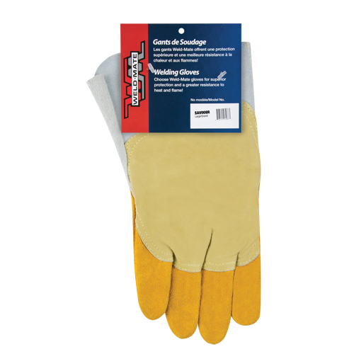 Gants de soudage pour pipelinier, Cuir de vache refendu, Taille Grand NTL Industrial