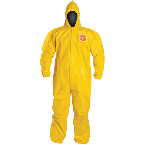 Hooded Coveralls, Tychem&reg; 2000, 3X-Large, Yellow NTL Industrial