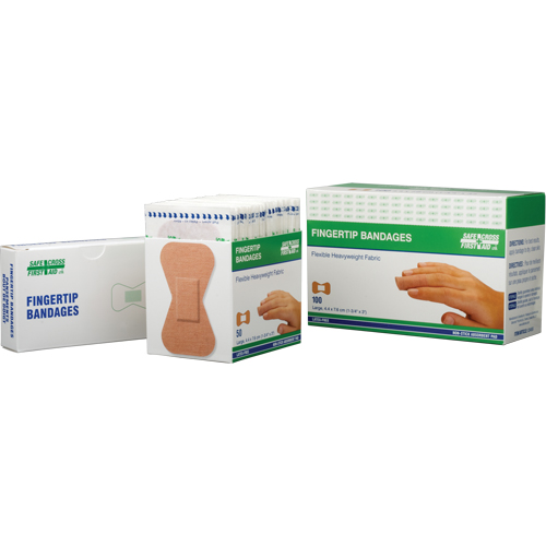 Bandages, Bout de doigt, 3", Tissu, St&eacute;rile NTL Industrial
