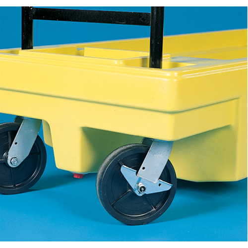 Chariots Poly-Spillcart, 66,5" lo x 29" la x 43,9" h, Cap. de d&eacute;versement 57 gal. US NTL Industrial