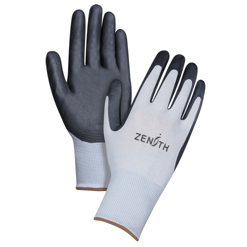 Gants l&eacute;gers enduits et respirants, 9/Grand, R&ecirc;vetement Mousse de nitrile, Calibre 13, Enveloppe en Polyester NTL Industrial