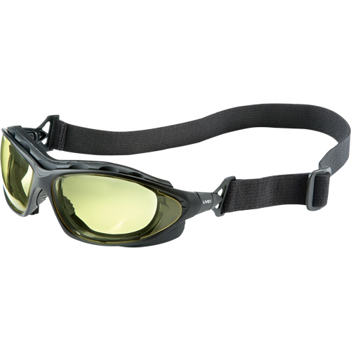 Lunettes de s&eacute;curit&eacute; &agrave; coques Uvex HydroShield Seismic, Lentille Ambr&eacute;e, Antibu&eacute;e/Anti-&eacute;gratignures, Ventilation Ferm&eacute; NTL Industrial