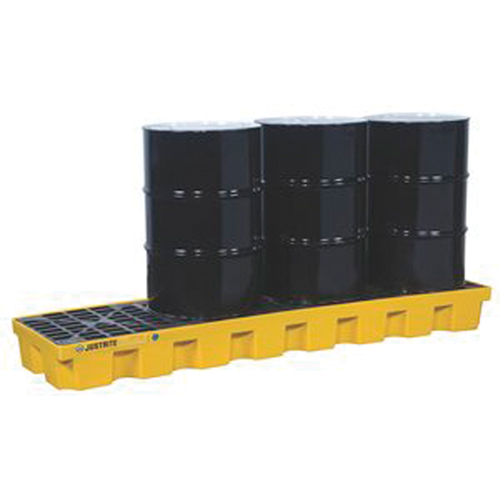 EcoPolyBlend Spill Control Pallets - Without Drain, 75 US gal. Spill Capacity, 97" x 25" x 9" NTL Industrial