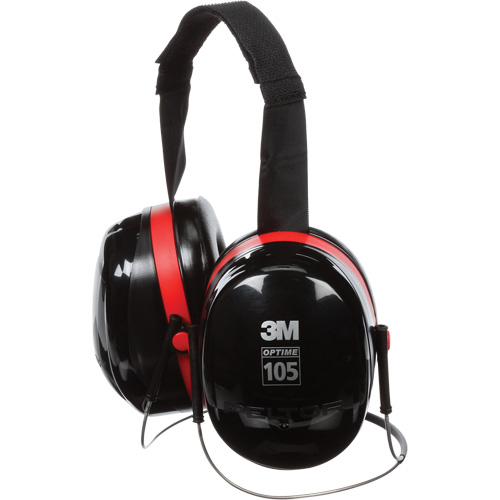 Peltor Optime 105 Series Earmuffs, Neckband, 29 NRR dB NTL Industrial