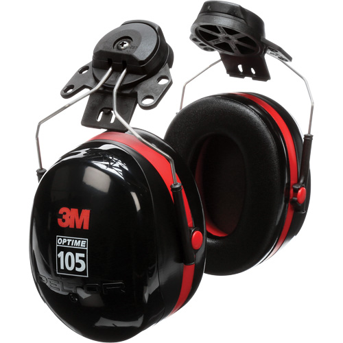 Serres-t&ecirc;tes de s&eacute;rie Peltor Optime 105, Fixation pour casque, 27 NRR dB NTL Industrial