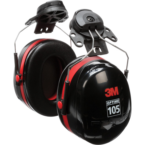 Serres-t&ecirc;tes de s&eacute;rie Peltor Optime 105, Fixation pour casque, 27 NRR dB NTL Industrial