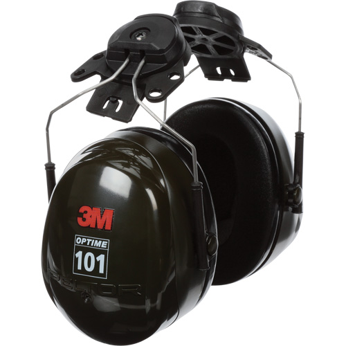 Peltor Optime 101 Series Earmuffs, Cap Mount, 24 NRR dB NTL Industrial