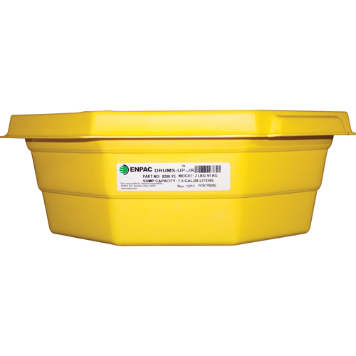 Plateaux Drums-Up Jr, 22,75" lo x 22,75" la x 7,5" h, Cap. de d&eacute;versement 7,5 gal. US NTL Industrial