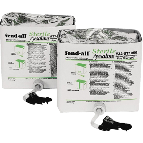 Cartouches de liquide pour poste de douche oculaire Fendall Pure Flow 1000, 1120 oz NTL Industrial