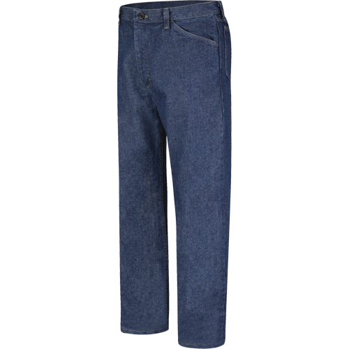 EXCEL FR&reg; Classic Fit Pre-Washed Denim Jeans, 34 Waist, 37 Inseam NTL Industrial