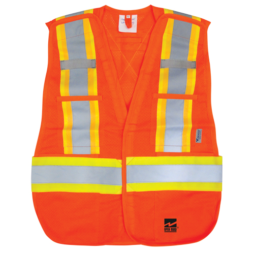Veste d&eacute;tachable Open Road, Orange haute visibilit&eacute;, Polyester NTL Industrial