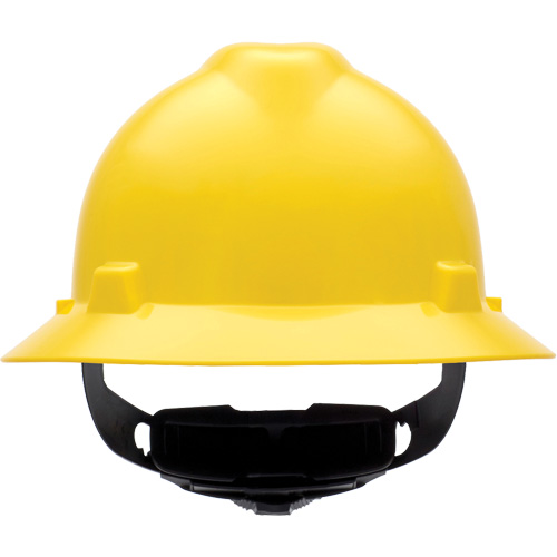 Casques de s&eacute;curit&eacute; &agrave; bordure compl&egrave;te V-Gard, R&eacute;pond aux normes CSA type 1, Suspension Rochet, Non ventil&eacute; NTL Industrial