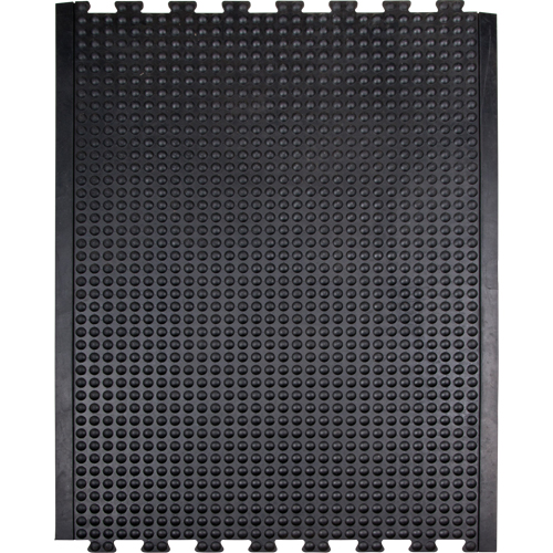 Anti-Fatigue Dome Matting, Bubbled, 3' x 4' x 1/2", Black, Rubber NTL Industrial