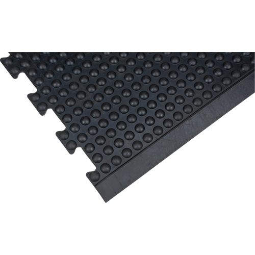 Tapis antifatigue en d&ocirc;me, &agrave; bulles, 3' x 4' x 1/2", Noir, Caoutchouc NTL Industrial