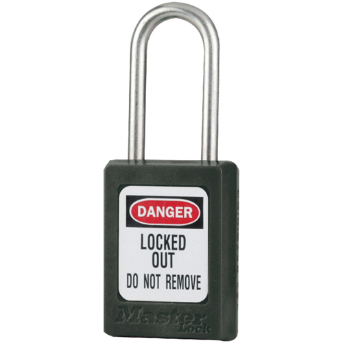 Cadenas de s&eacute;curit&eacute; S31 Zenex, Noir, Cl&eacute;s identiques, Thermoplastique, Largeur de 1-3/8" NTL Industrial