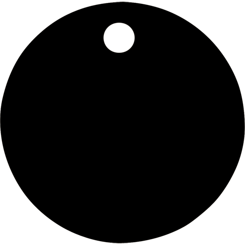 &eacute;tiquettes vierges, Aluminium, 1,5" dia. NTL Industrial