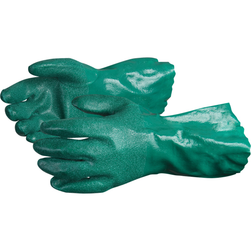 Gants Chemstop avec prise en poudre de c&eacute;ramique, Taille Moyen/8, 12" lo, Nitrile, Doublure en Jersey de coton, 40-mil NTL Industrial