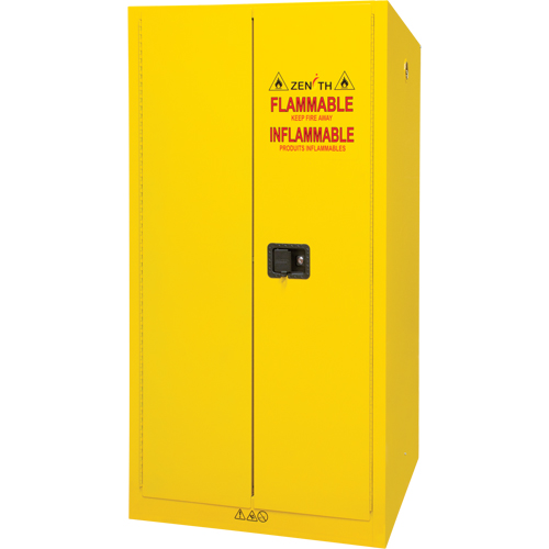 Flammable Storage Cabinet, 60 gal., 2 Door, 34" W x 65" H x 34" D NTL Industrial