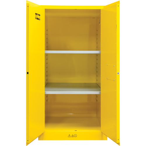 Flammable Storage Cabinet, 60 gal., 2 Door, 34" W x 65" H x 34" D NTL Industrial