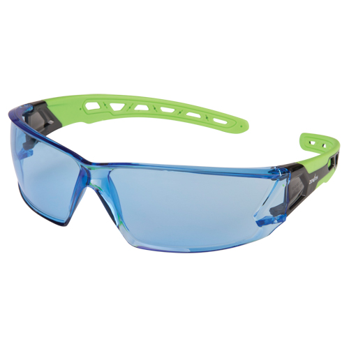 Z2500 Series Safety Glasses, Blue Lens, Anti-Scratch, ANSI Z87+/Meets/Exceeds CSA Z94.3 NTL Industrial