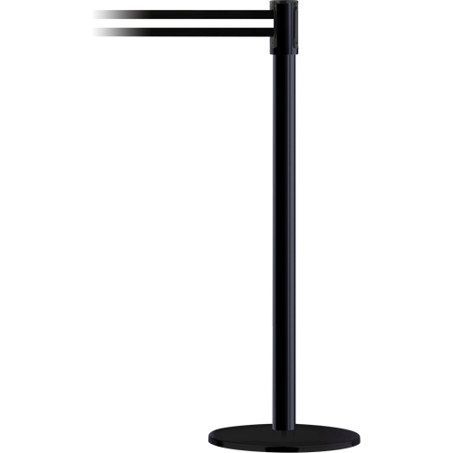 Dual Line Heavy Duty Receiver Post, 38" High, Yellow NTL Industrial