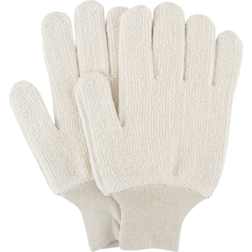 Gants r&eacute;sistants &agrave; la chaleur, Tissu &eacute;ponge, Grand, Prot&egrave;ge jusqu'&agrave; 212° F (100° C) NTL Industrial