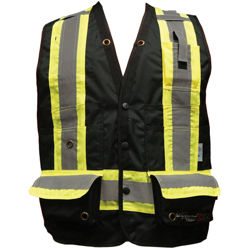 Veste de s&eacute;curit&eacute; ignifug&eacute;e pour arpenteur, Noir, Petit, Polyester NTL Industrial