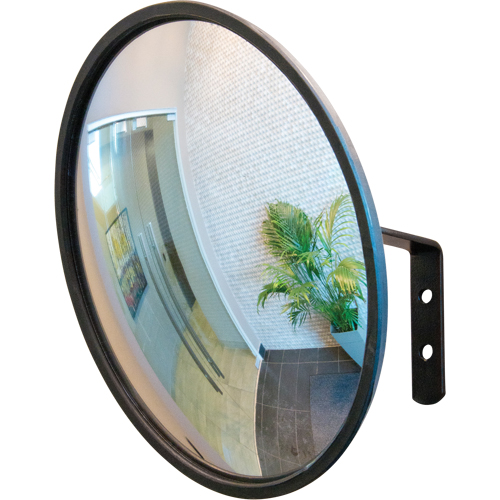 Miroir convexe avec support, Int&eacute;rieur/Ext&eacute;rieur, Diam&egrave;tre 12" NTL Industrial