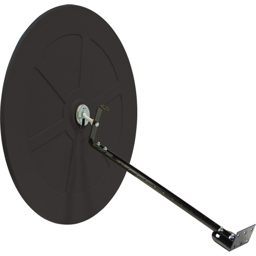 Miroir convexe avec support, Int&eacute;rieur/Ext&eacute;rieur, Diam&egrave;tre 30" NTL Industrial