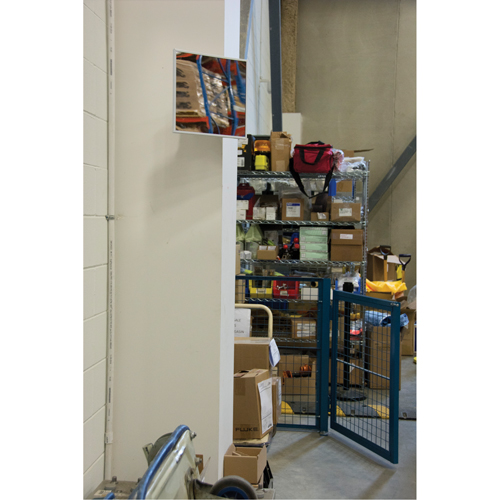 Miroir plat, 12" ha x 12" la, Encadr&eacute; NTL Industrial