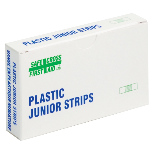 Bandages en bandes Juniors, Rectangulaire/carr&eacute;e, 1-1/2", Plastique, Non st&eacute;rile NTL Industrial