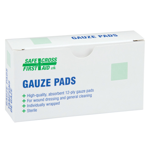 Gaze, Tampon, 3" lo x 3" la, St&eacute;rile, Dispositif m&eacute;dical Classe 1 NTL Industrial