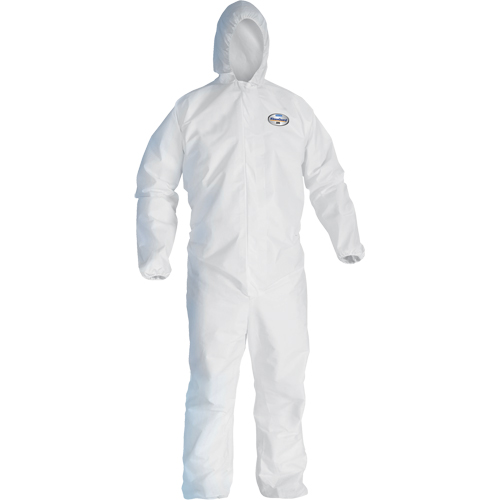 Combinaison Kleenguard A45 contre les liquides, les particules de pr&eacute;paration des surfaces et la peinture, Petit, Blanc, Micropore NTL Industrial