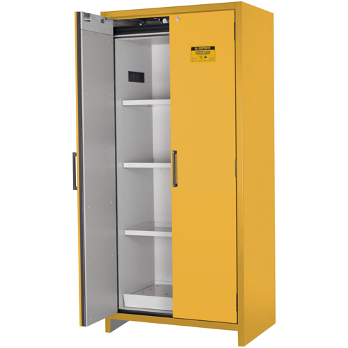 90-Minute EN Safety Storage Cabinet, 30 gal., 2 Door, 35.16" W x 76.89" H x 24.21" D NTL Industrial