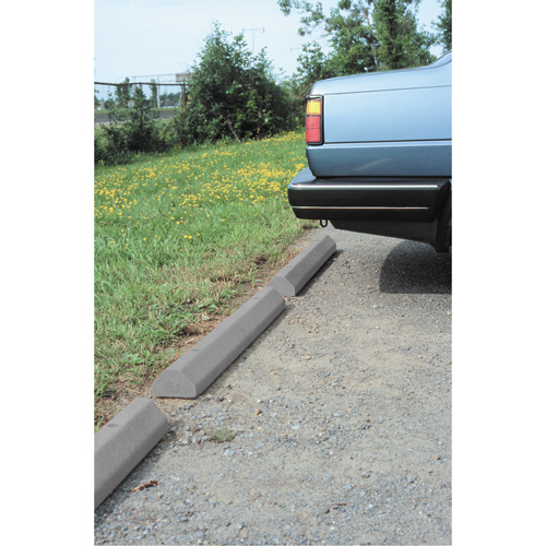 Car Stops, Plastic, 6' L, Grey NTL Industrial