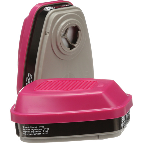 6000 Series Respirator Cartridges, Gas/Vapour Cartridge, Organic Vapour/P100 NTL Industrial