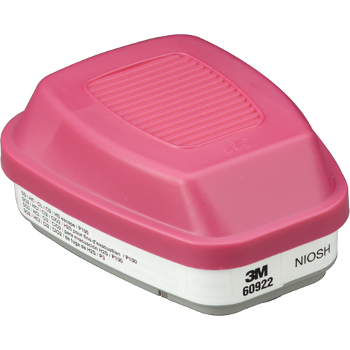 Cartouches pour respirateur s&eacute;rie 6000, Cartouche gaz/vapeur, Gaz acide/P100 NTL Industrial