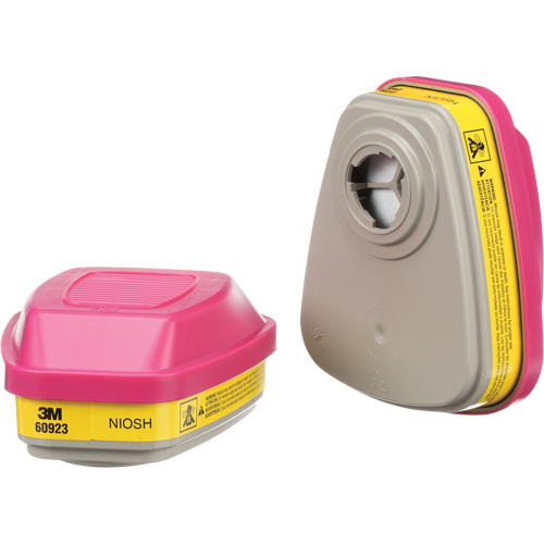 Cartouches pour respirateur s&eacute;rie 6000, Cartouche gaz/vapeur, Vapeurs organiques/Gaz acides/P100 NTL Industrial